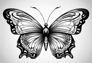 butterfly more manly tattoo idea