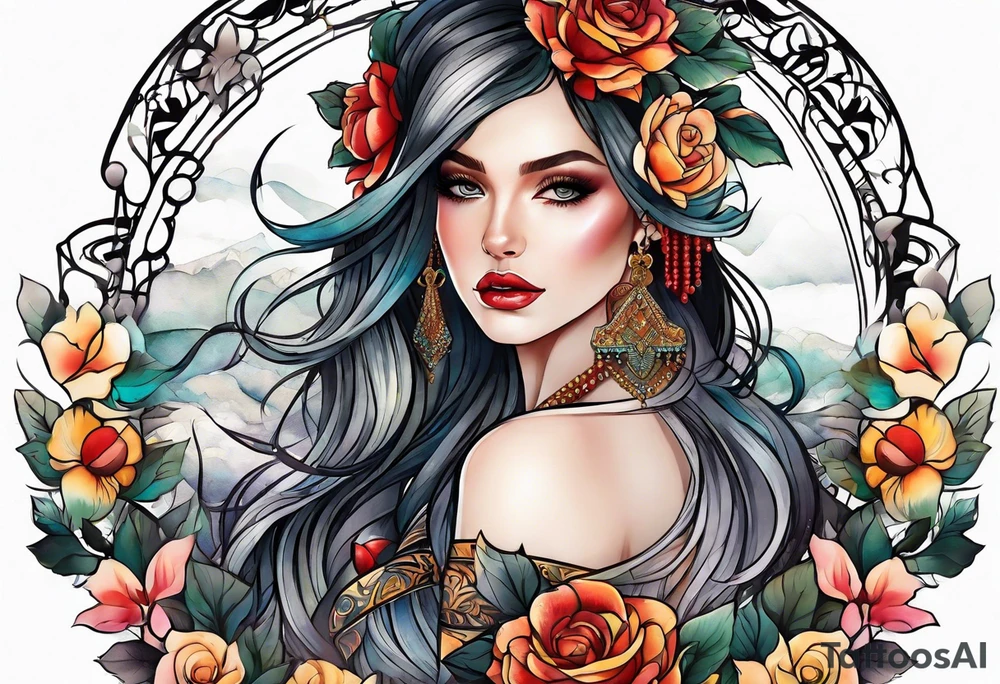 Shawl tattoo tattoo idea