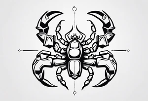 Nuts and bolts scorpion tattoo idea