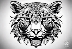 Jaguar body tattoo idea
