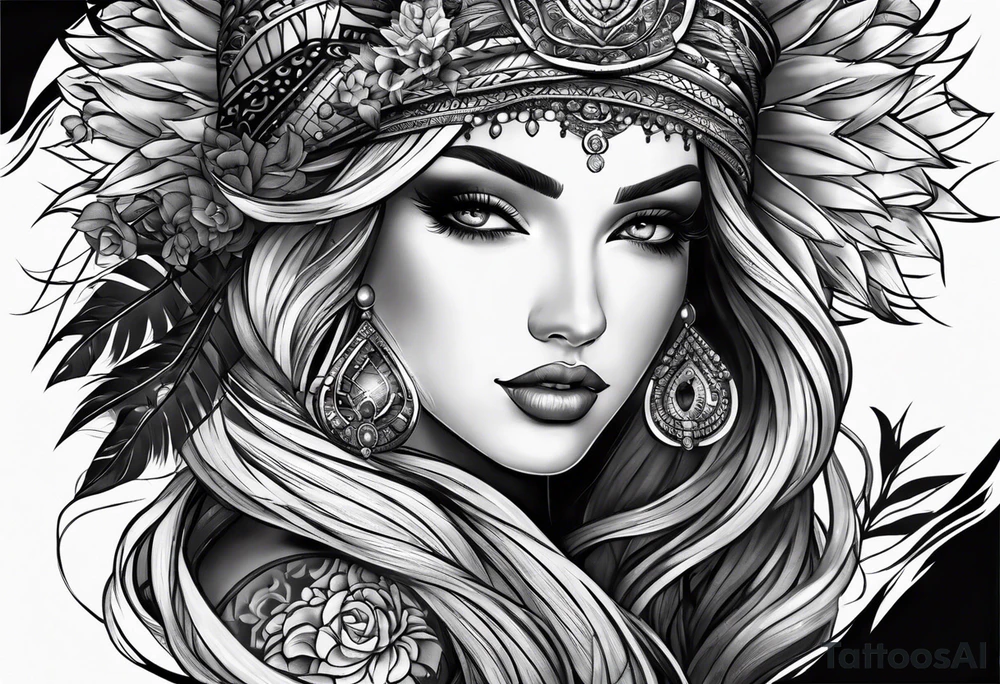design me a unique tattoo for the forearm and hand tattoo idea