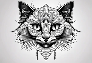 Black Cat tattoo idea