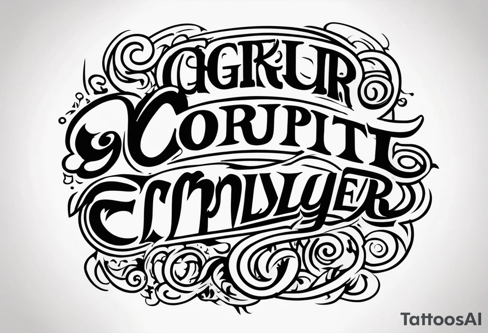 Corrupt employer tattoo idea