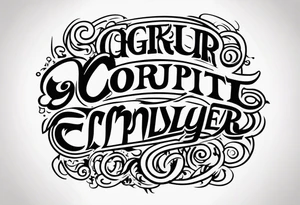 Corrupt employer tattoo idea