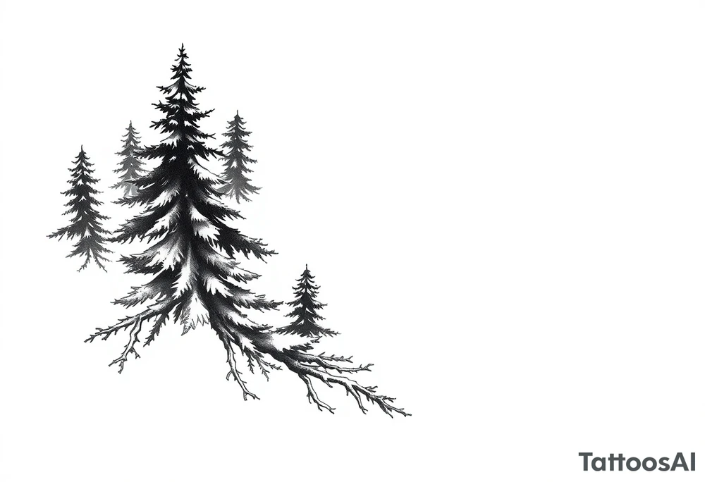 Coniferouse formstabil silhouette forearm tattoo tattoo idea Coniferouse formstabil silhouette forearm tattoo tattoo idea