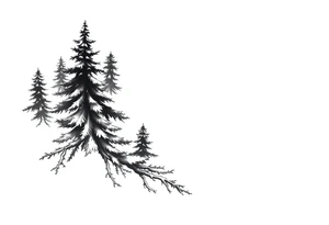Coniferouse formstabil silhouette forearm tattoo tattoo idea