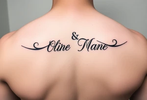 Couple tattoo idea with our names tattoo idea