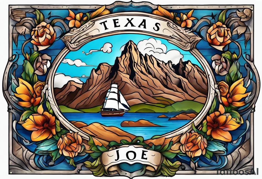Texas, Colorado, world travel tattoo idea