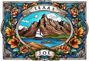 Texas, Colorado, world travel tattoo idea