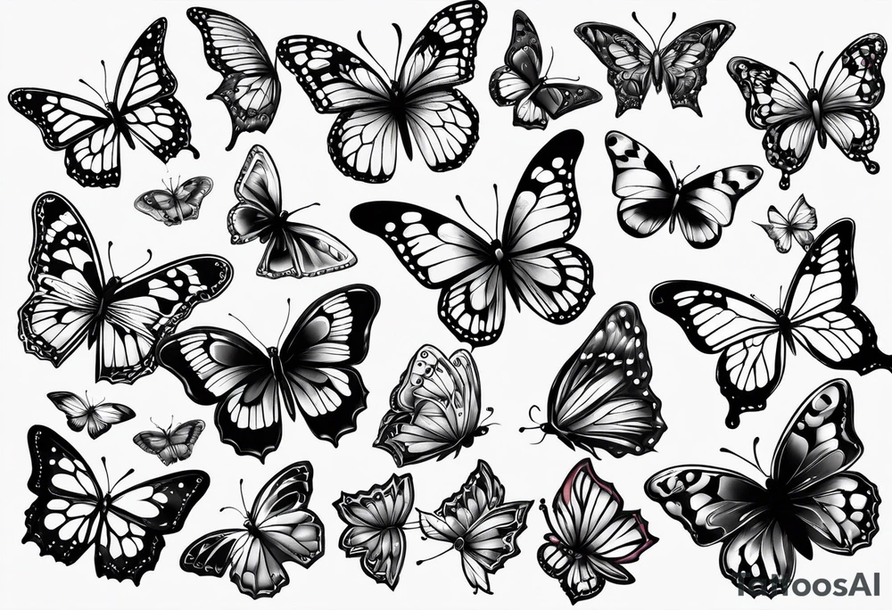 Butterflies tattoo idea