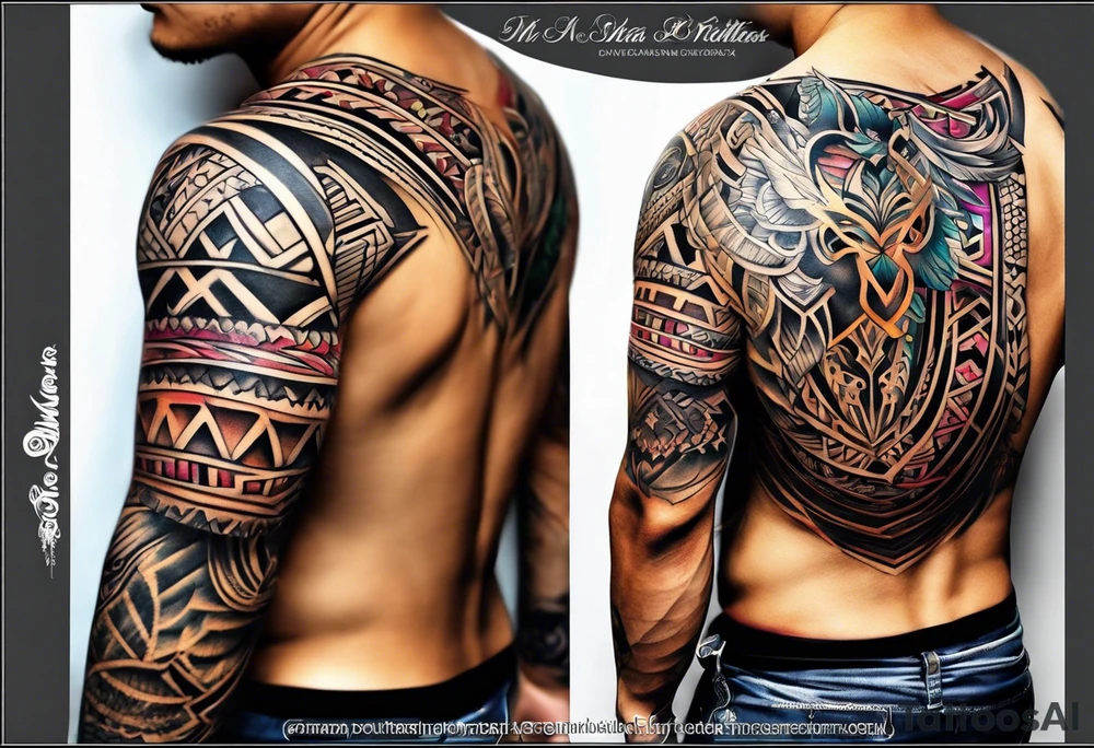 Tribal sleeve tattoo idea