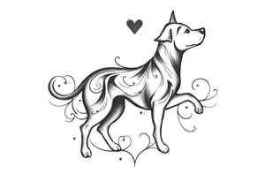 Dog rescue symbol tattoo idea