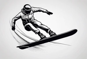 ski jump tattoo idea