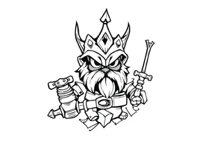 Russian cartoon rpg tattoo idea