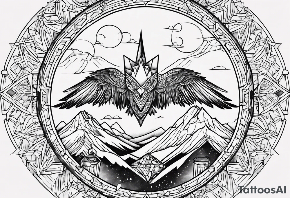 Faer of the sky tattoo idea