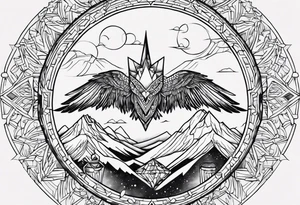 Faer of the sky tattoo idea