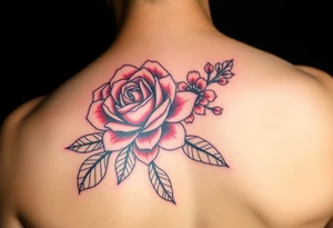 Rose and Chrysanthemum tattoo tattoo idea