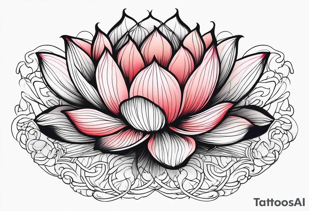 lotus flower, simple, beautiful tattoo idea