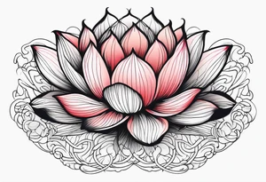 lotus flower, simple, beautiful tattoo idea