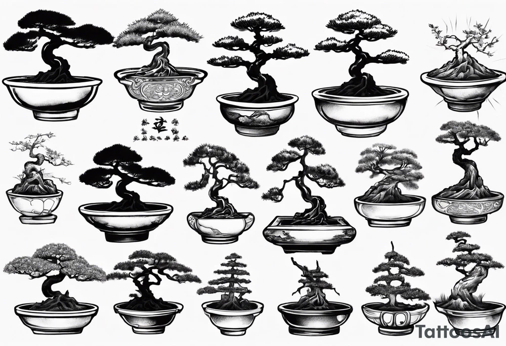 A bonsai tree tattoo idea