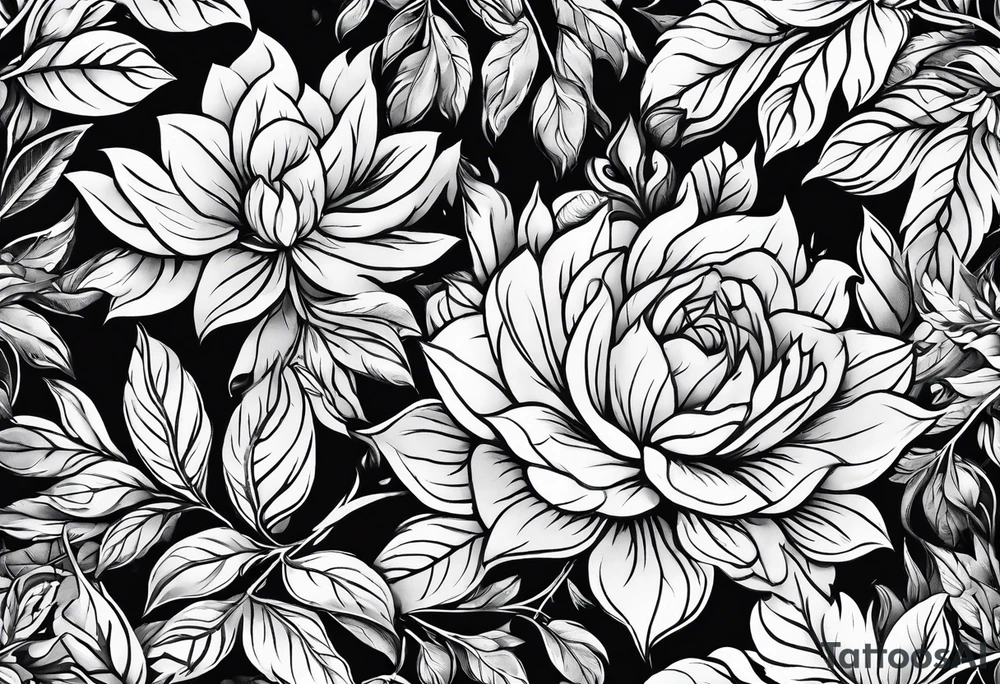 bark and foliage for wirst tattoo idea