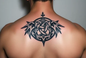 Symbol with 2 souls twisting together to form the ultimate bond tattoo idea