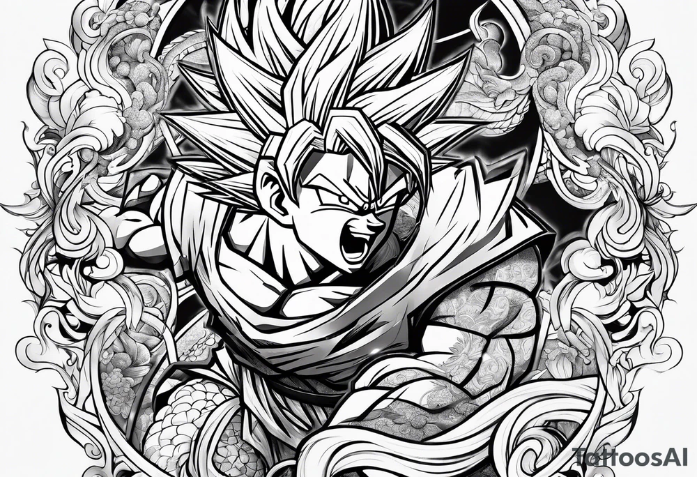 dragonball z tattoo idea