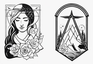 Emotions feeling/pain vs healing with resurrection from the pain and stronger you in the end by symbols with animals tattoo idea