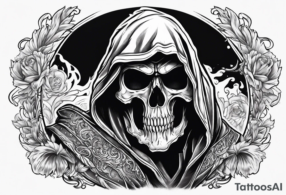 Reaper With scuythe tattoo idea