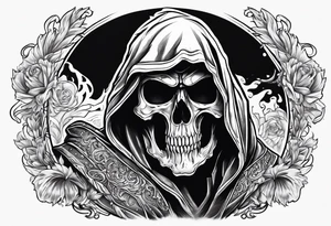 Reaper With scuythe tattoo idea