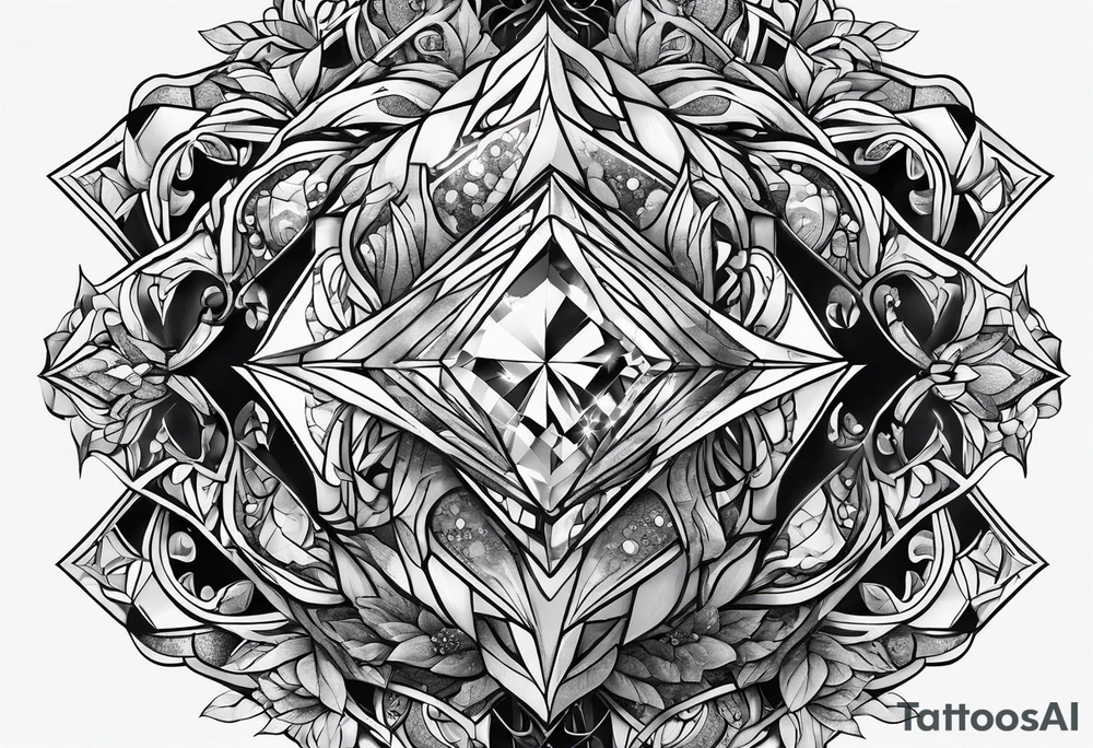 A diamond tattoo idea