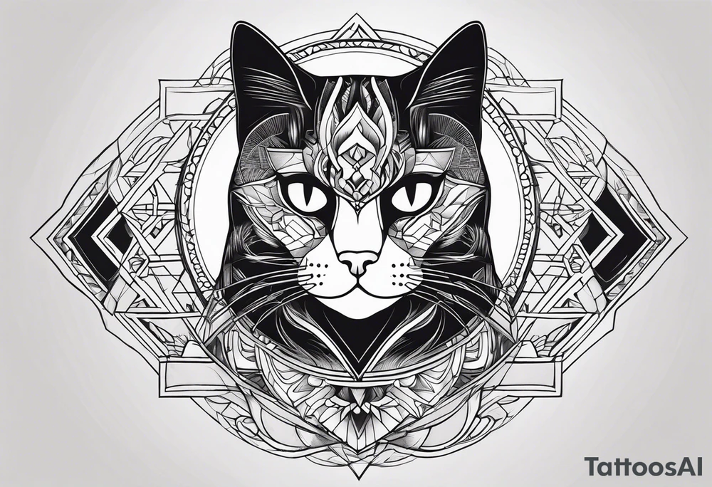 Black Cat tattoo idea