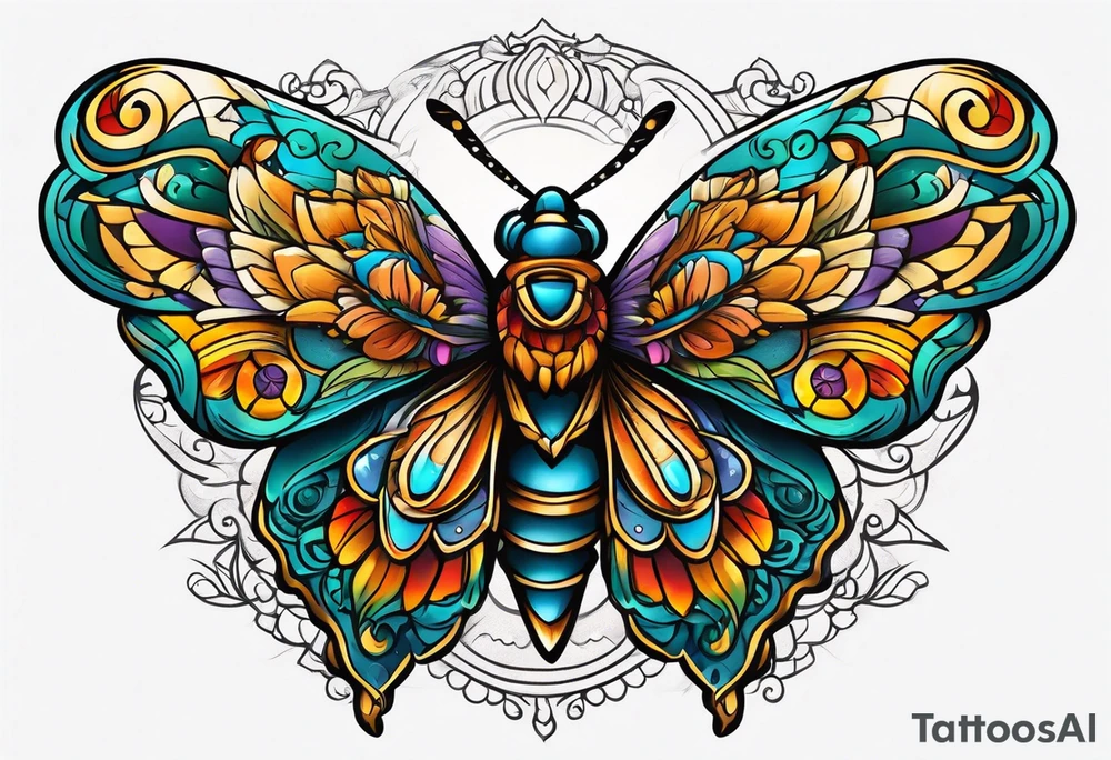 Moth in Mexico tattoo idea