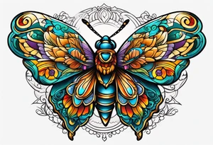 Moth in Mexico tattoo idea