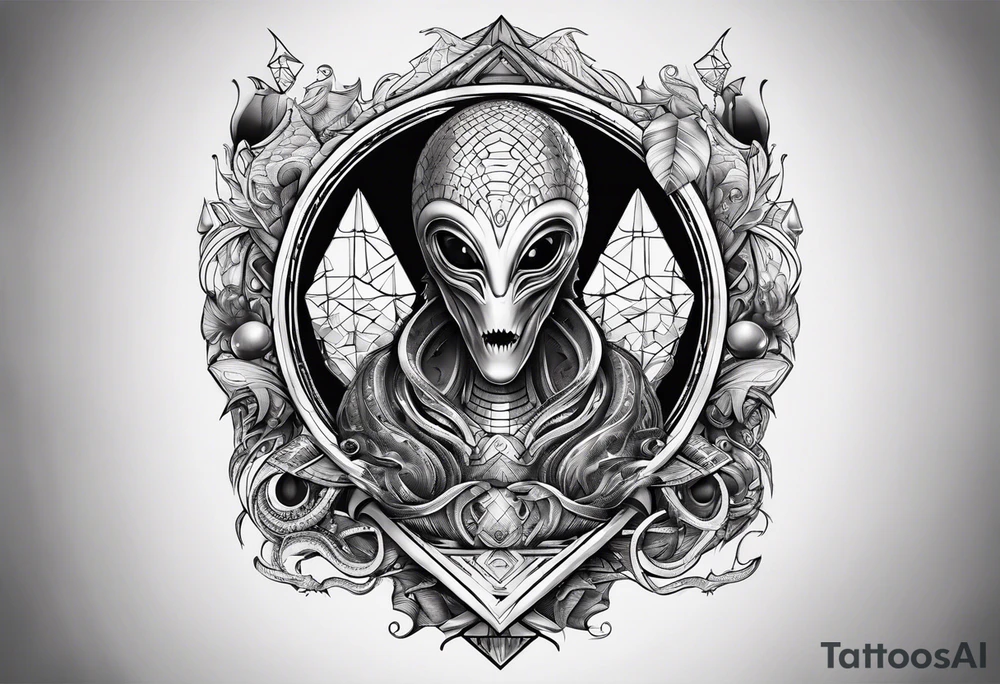 alien alphabet tattoo idea