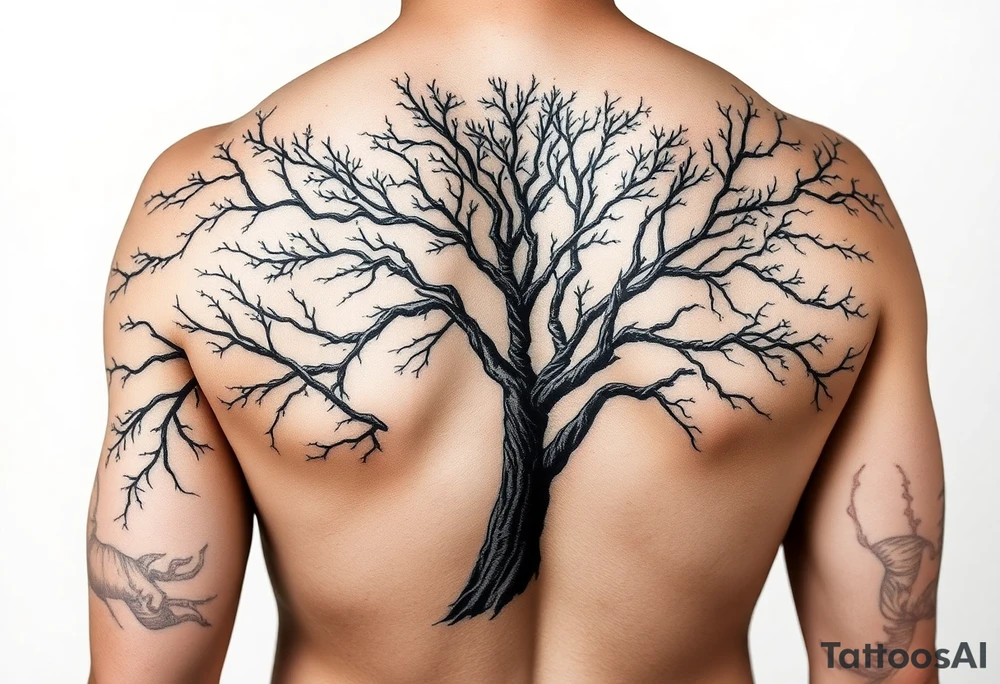Entire arm sleeve tattoo like a tree tattoo idea