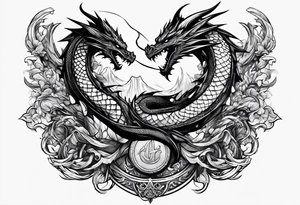 dragon assassin creed logo tattoo idea