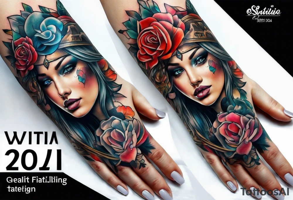 people with hands tattoo idea