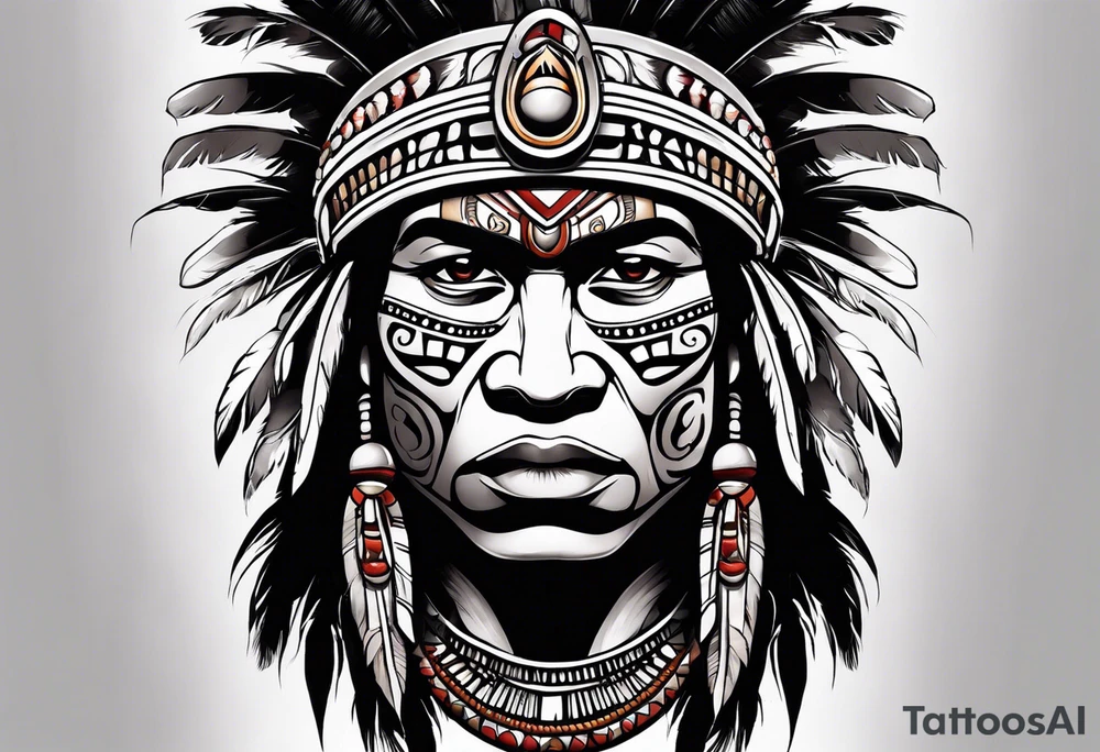 Taino Indian warrior tattoo idea