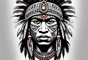 Taino Indian warrior tattoo idea