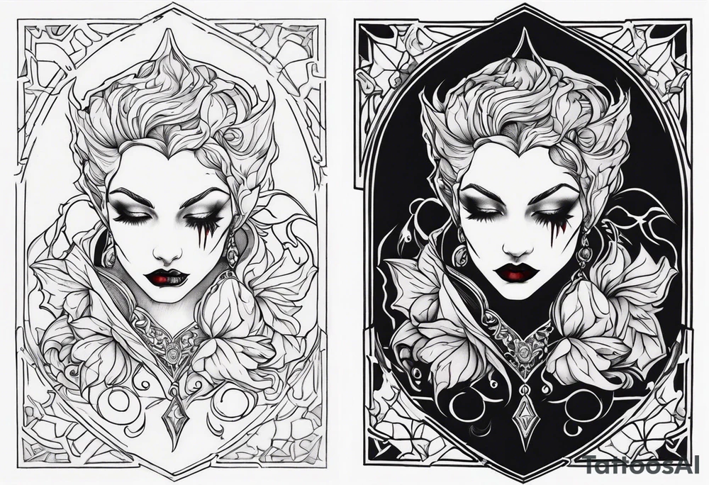 Vampire tattoo design tattoo idea