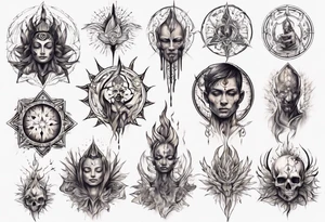 Human having spiritual awakening tattoo idea