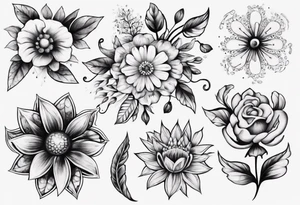 Ukranian Flowers tattoo idea