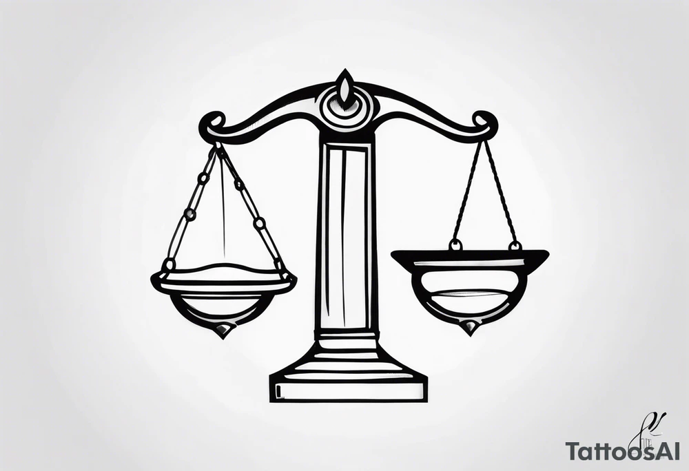 Tip the scales tattoo idea
