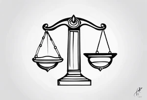 Tip the scales tattoo idea