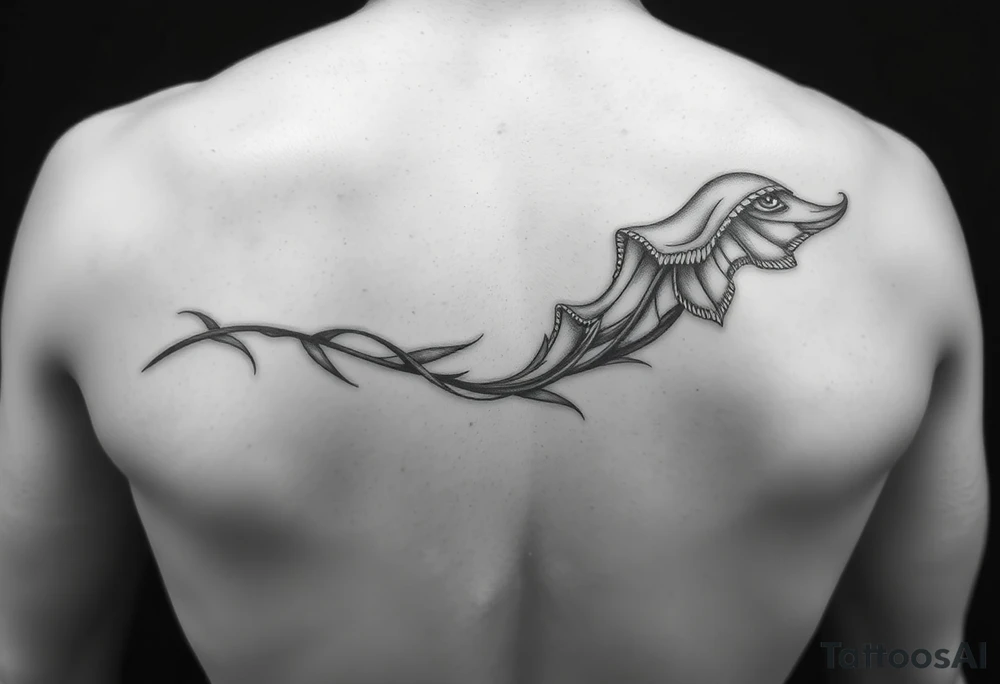 timeline that is thin and wraps around arm from wrist all the way to the top of the shoulder tattoo idea