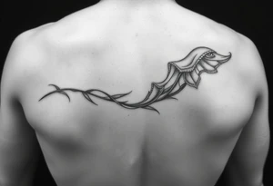 timeline that is thin and wraps around arm from wrist all the way to the top of the shoulder tattoo idea