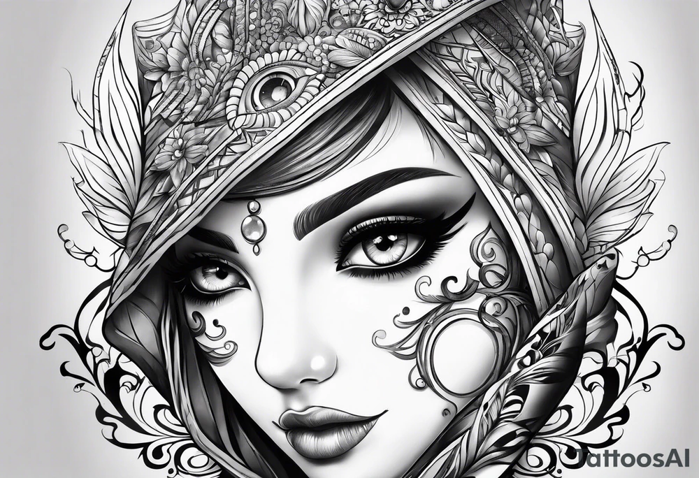 big eyes tattoo idea