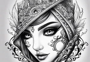 big eyes tattoo idea