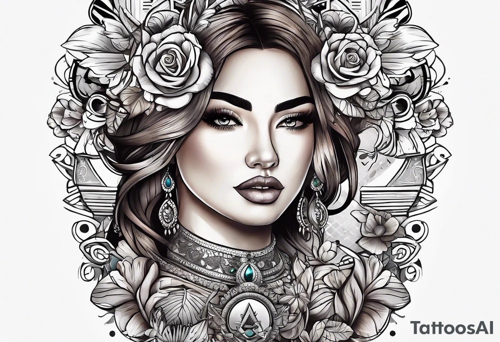 ‘ITZEL’ word tattoo idea